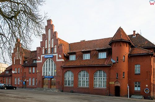 Warm-Maz, dworzec w Braniewie.